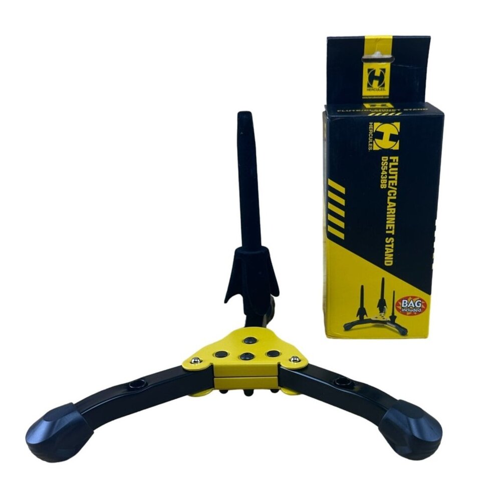 Hercules Flute/Clarinet Foldable Stand DS543BB Black Yellow
